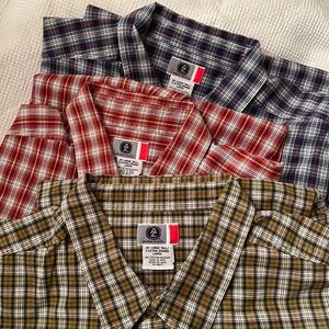 Three Arizona Jean Co 3XL mens short sleeve button down shirts